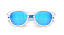 Oakley Latch Sunglasses OO9265-76-Matte Clear/Prizm Sapphire