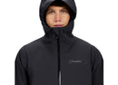 Berghaus Men's Arnaby Hooded Waterproof Jacket-Black/Black