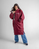 Dryrobe Advance Long Sleeve-Burgundy/Silver Grey