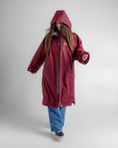 Dryrobe Advance Long Sleeve-Burgundy/Silver Grey