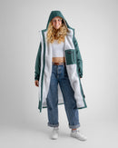 Dryrobe Advance Long Sleeve-Dark Green/Nimbus Cloud