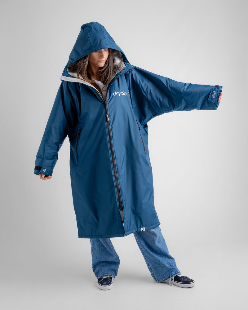 Dryrobe Advance Long Sleeve-Deep Sea Blue/Sand Camo