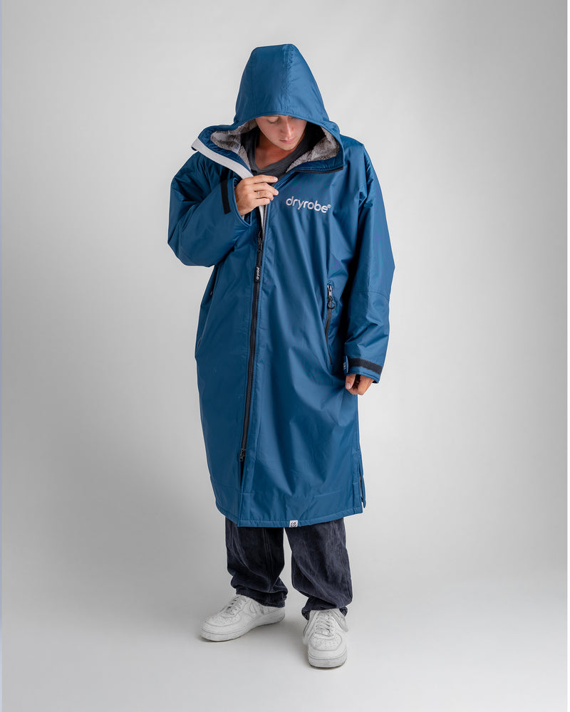 Dryrobe Advance Long Sleeve-Deep Sea Blue/Sand Camo