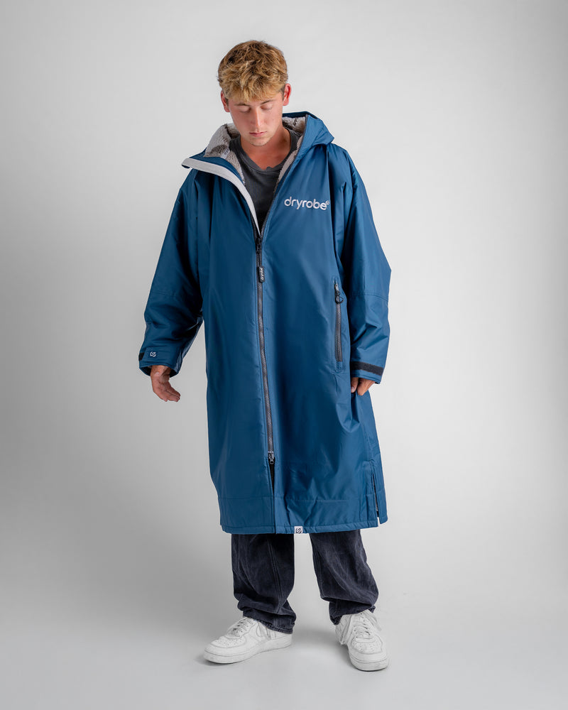 Dryrobe Advance Long Sleeve-Deep Sea Blue/Sand Camo