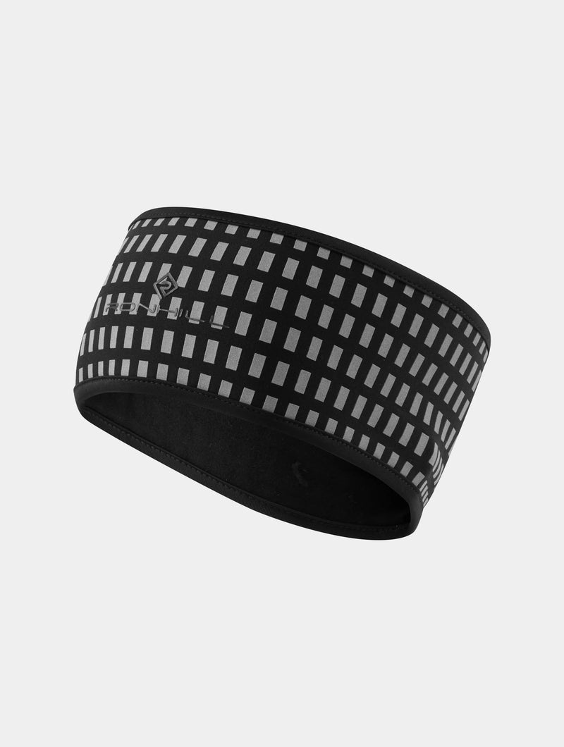 Ronhill Afterhours Headband-Black/BrWhite/Rflct