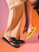 Havaianas Brasil Logo Flip Flops-Black/Black