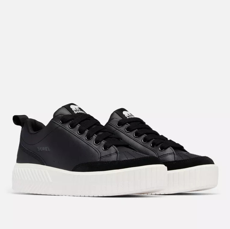 Sorel Women's ONA AVE Waterproof Sneakers-Black, Sea Salt