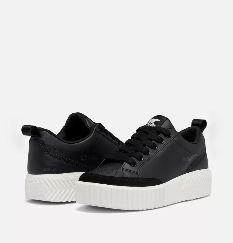 Sorel Women's ONA AVE Waterproof Sneakers-Black, Sea Salt