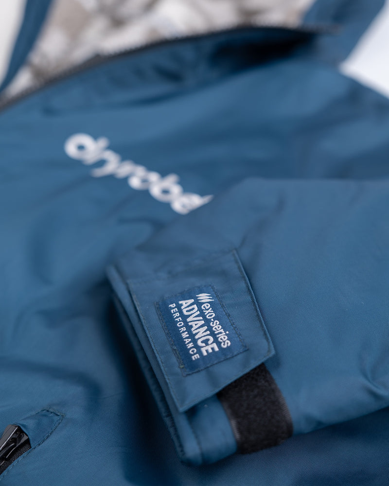 Dryrobe Advance Long Sleeve-Deep Sea Blue/Sand Camo