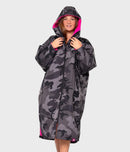 Dryrobe Advance Long Sleeve-Black Camo Pink