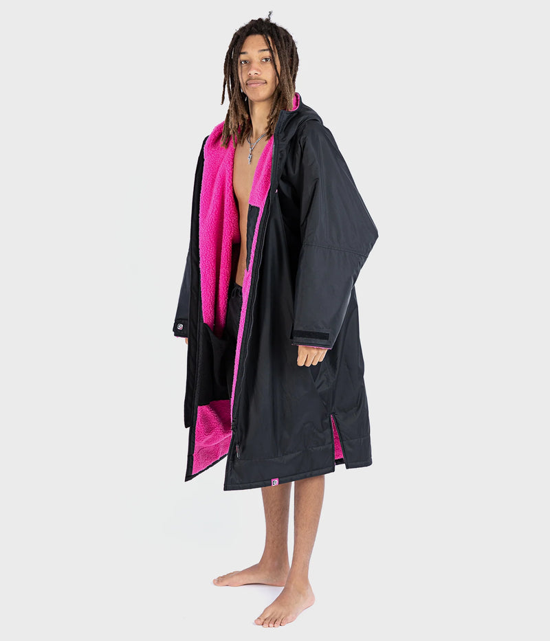 Dryrobe Advance Long Sleeve-Black/Pink