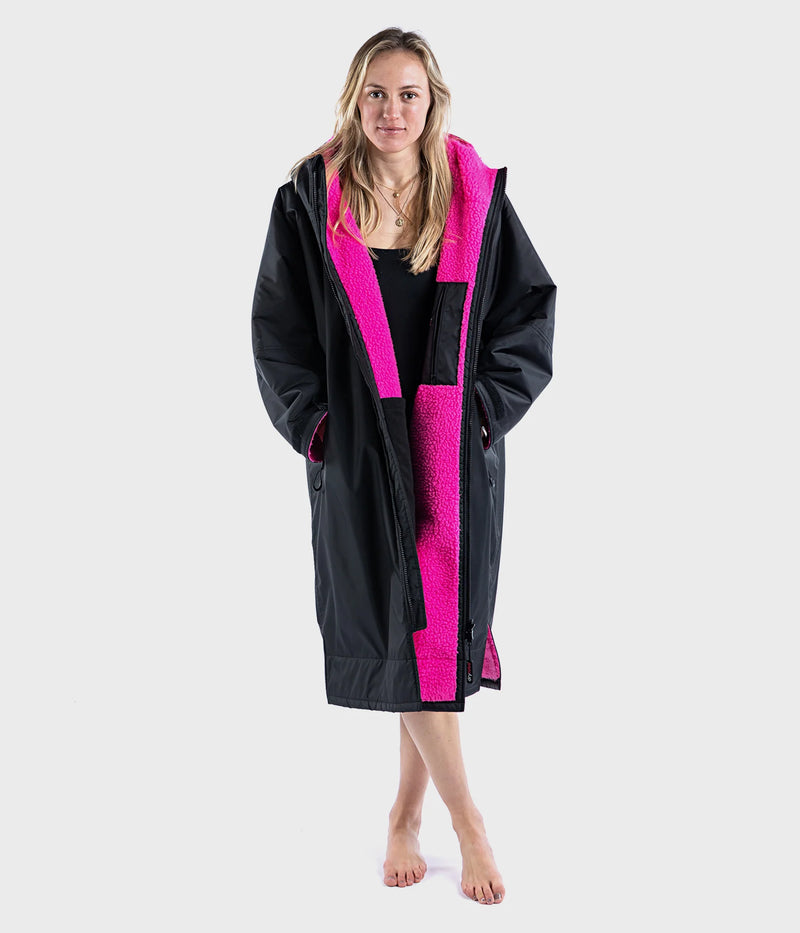 Dryrobe Advance Long Sleeve-Black/Pink