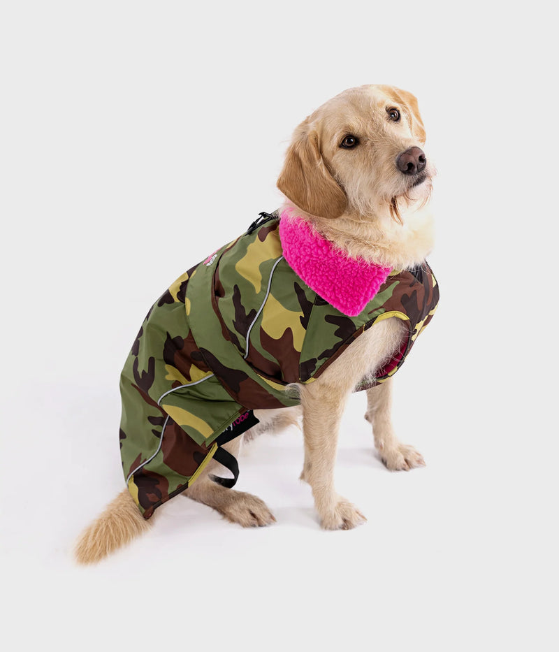 Dryrobe Dog Waterproof Coat-Camo/Pink