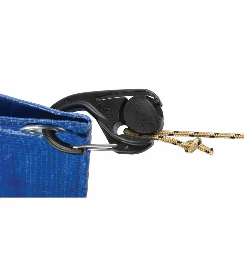 NiteIze CamJam Cord Tightener 2 Pack with 8 ft RopeBlack