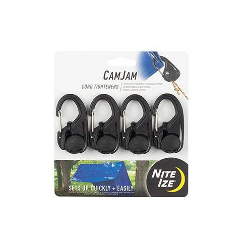 NiteIze CamJam Cord Tightener 4 Pack-Black