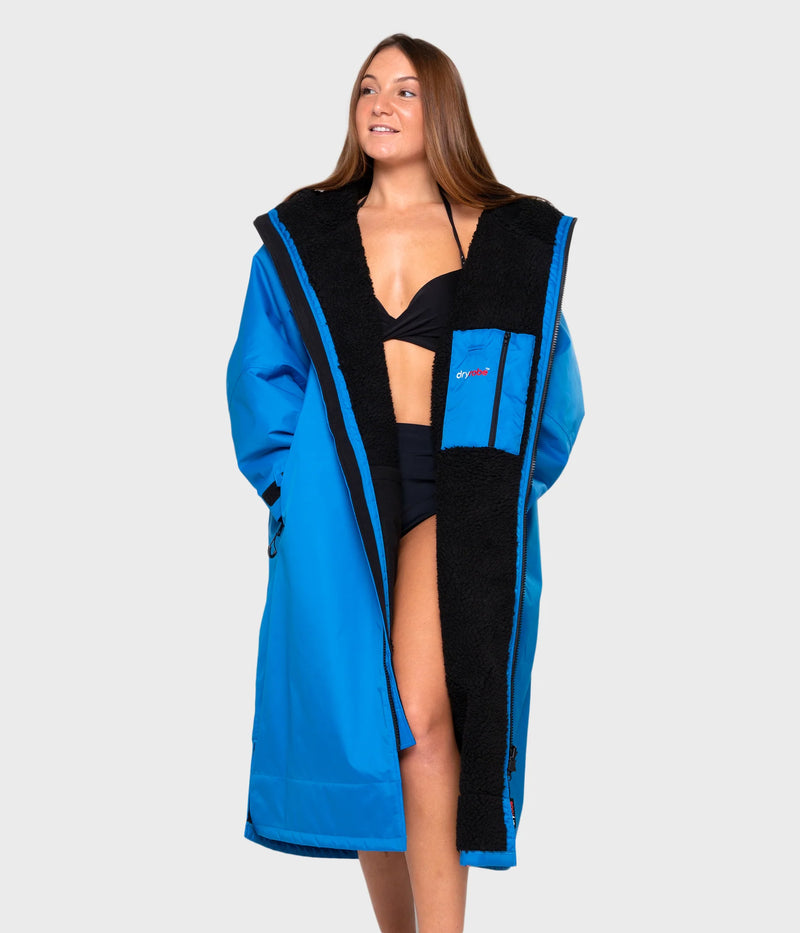 Dryrobe Advance Long Sleeve-Cobalt Blue/Black