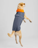 Dryrobe Dog Waterproof Coat-Dark Grey/Orange
