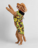 Dryrobe Dog Waterproof Coat-Green Camouflage/Black