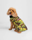Dryrobe Dog Waterproof Coat-Green Camouflage/Black