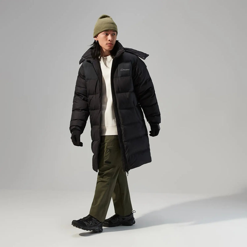 Berghaus Men's Embo 2in1 Down Insulated Long Jacket-Black