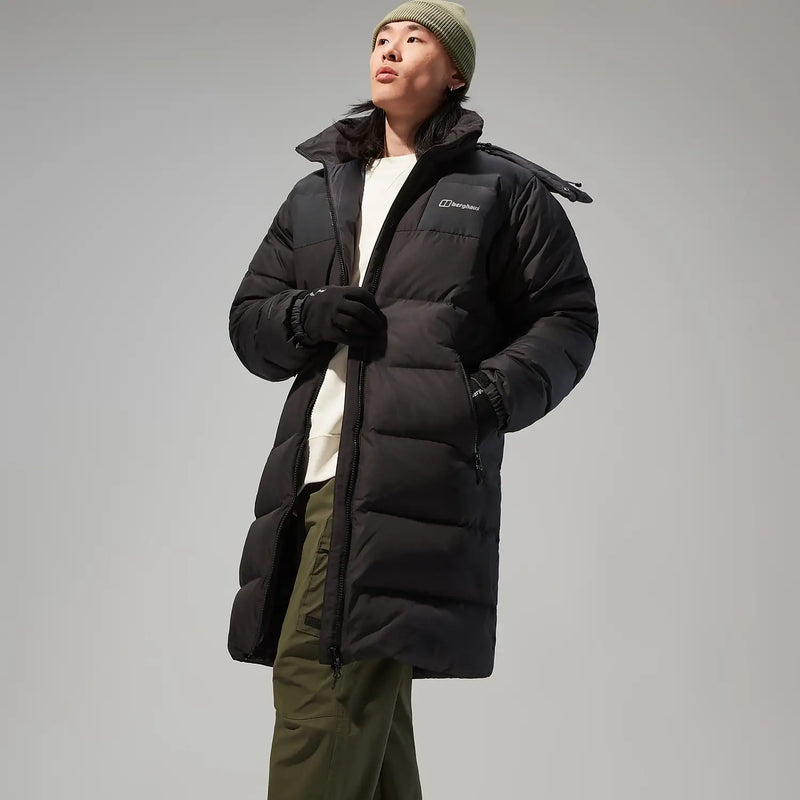 Berghaus Men's Embo 2in1 Down Insulated Long Jacket-Black