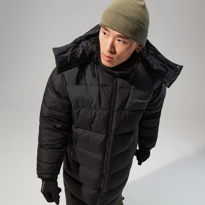 Berghaus Men's Embo 2in1 Down Insulated Long Jacket-Black