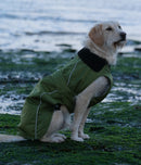 Dryrobe Dog Waterproof Coat-Green/Black