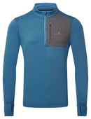 Ronhill Men's Tech Winter 1/2 Zip-Glacier/Oxide