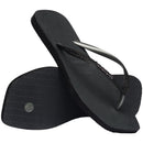 Havaianas Women's Slim Square Sparkle Flip Flops-New Graphite