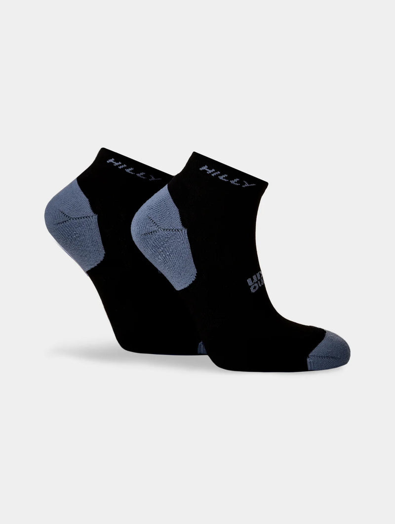 Hilly Active Quarter Min (Twin Pack) Socks-White/Black/Grey