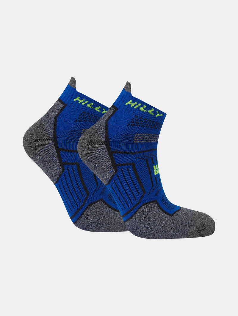 Hilly Twin Skin - Socklet - Med Socks-Cobalt/Grey Marl