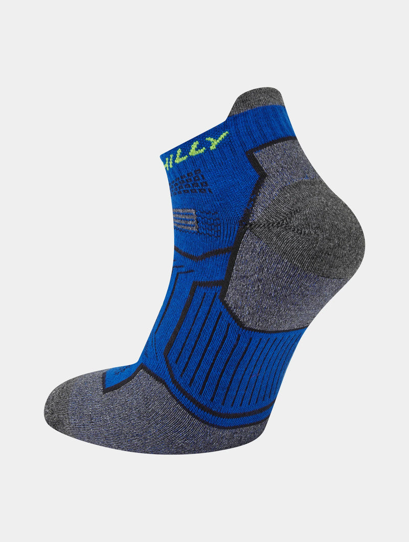 Hilly Twin Skin - Socklet - Med Socks-Cobalt/Grey Marl