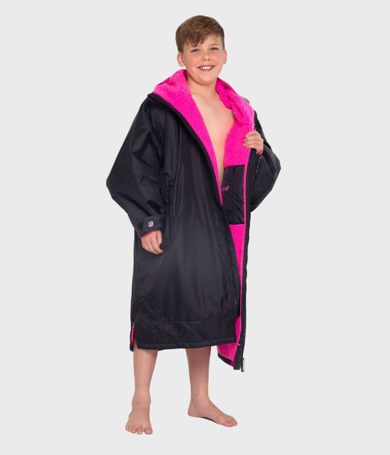 Dryrobe Advance Long Sleeve-Black/Pink