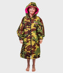Dryrobe Advance Long Sleeve-Camo/Pink