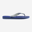 Havaianas Brasil Logo Flip Flops-Marine Blue
