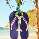 Havaianas Brasil Logo Flip Flops-Marine Blue