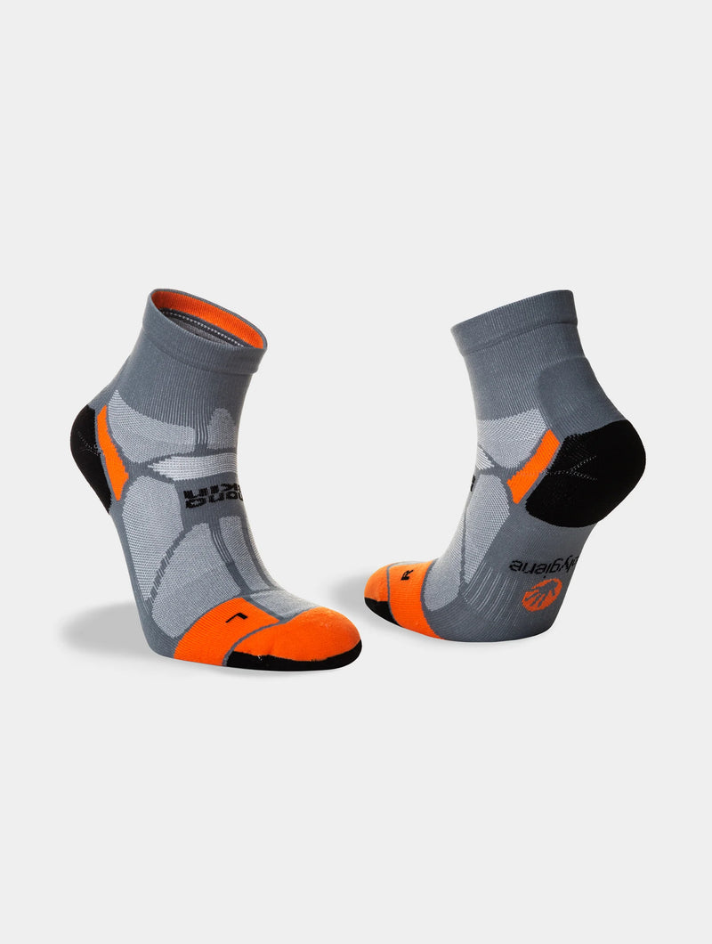 Hilly Marathon Fresh Anklet Min Socks-Granite/Orange