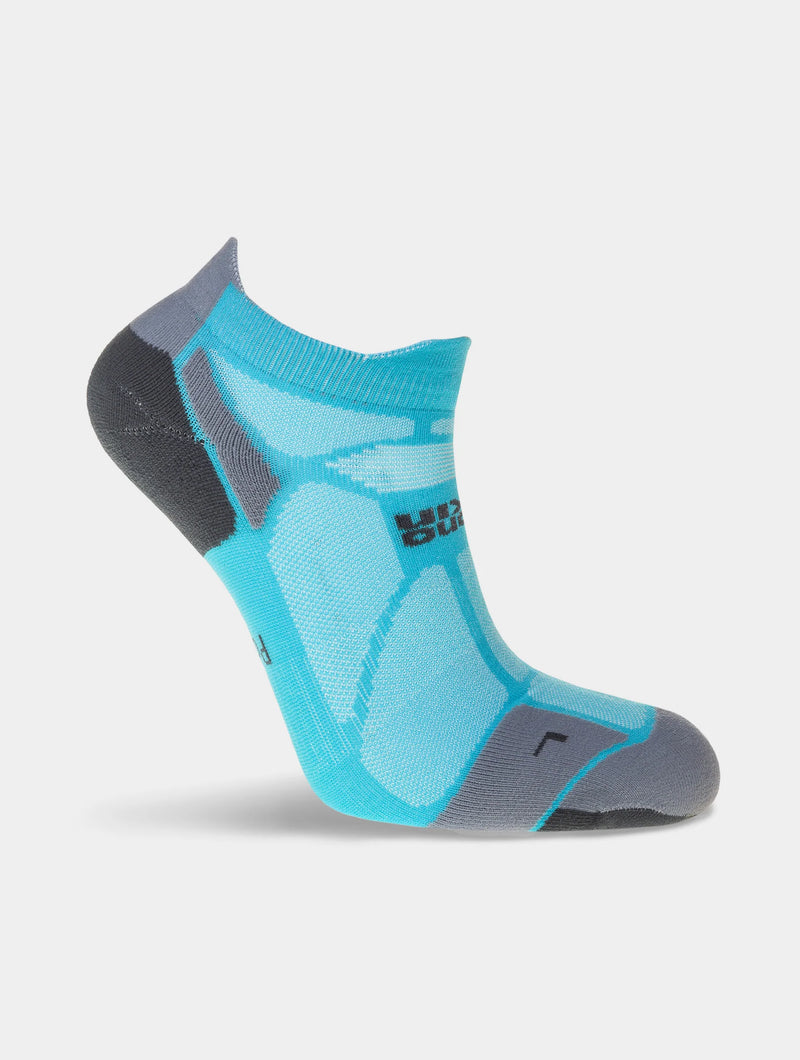 Hilly Marathon Fresh Socklet Min Socks-Peacock/Charcoal