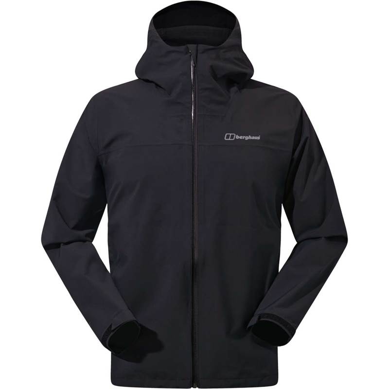 Berghaus Men's Arnaby Hooded Waterproof Jacket-Black/Black