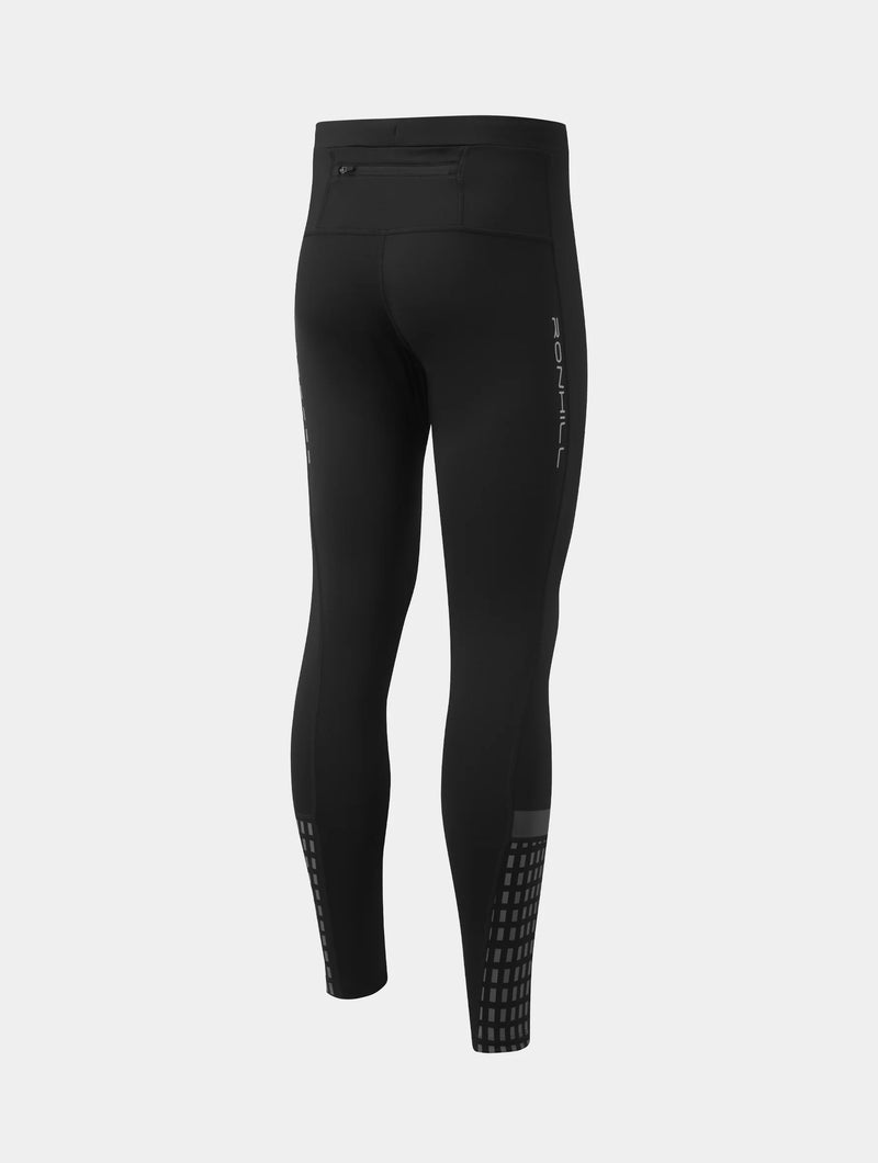 Ronhill Men's Tech Afterhours Tight-Black/Charcoal/Rflct