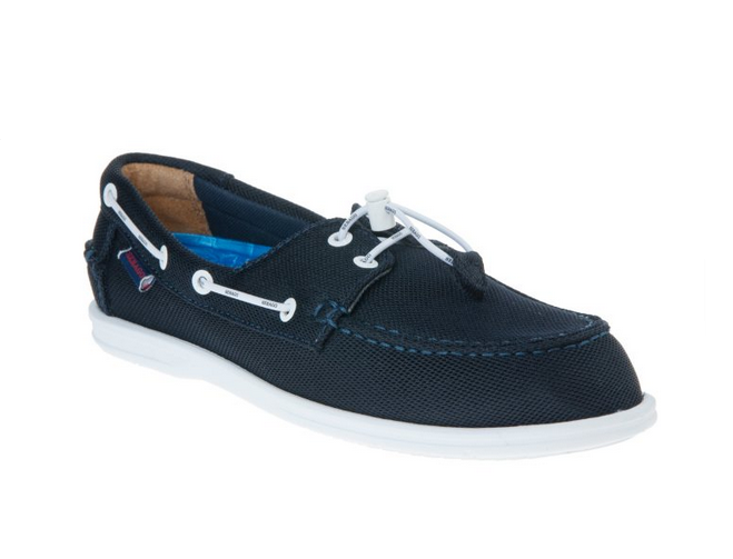 Sebago Naples Tech Shoe-Blue Navy (White Laces)