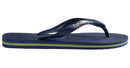 Havaianas Brasil Logo Flip Flops-Navy Blue