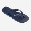 Havaianas Brasil Logo Flip Flops-Navy Blue