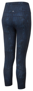 Ronhill Women's Tech 7/8 Crop Tight-Dark Navy Serpent