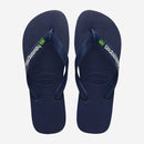 Havaianas Brasil Logo Flip Flops-Navy Blue