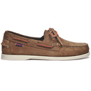 Sebago Docksides Portland Nubuck Shoes-Dark Brown
