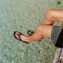 Reef Leather Offshore Men's Flip Flops-Dark/Brown