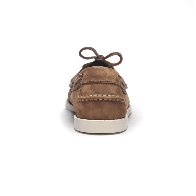 Sebago Docksides Portland Nubuck Shoes-Dark Brown