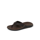 Reef Leather Offshore Men's Flip Flops-Dark/Brown