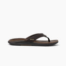 Reef Leather Offshore Men's Flip Flops-Dark/Brown